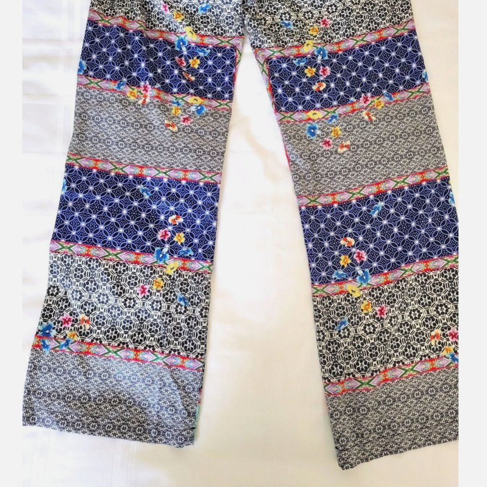Johnny Was Kichica Divine Resort Pants Silk Beach Floral Paisley Blocked XS - Picture 14 of 14